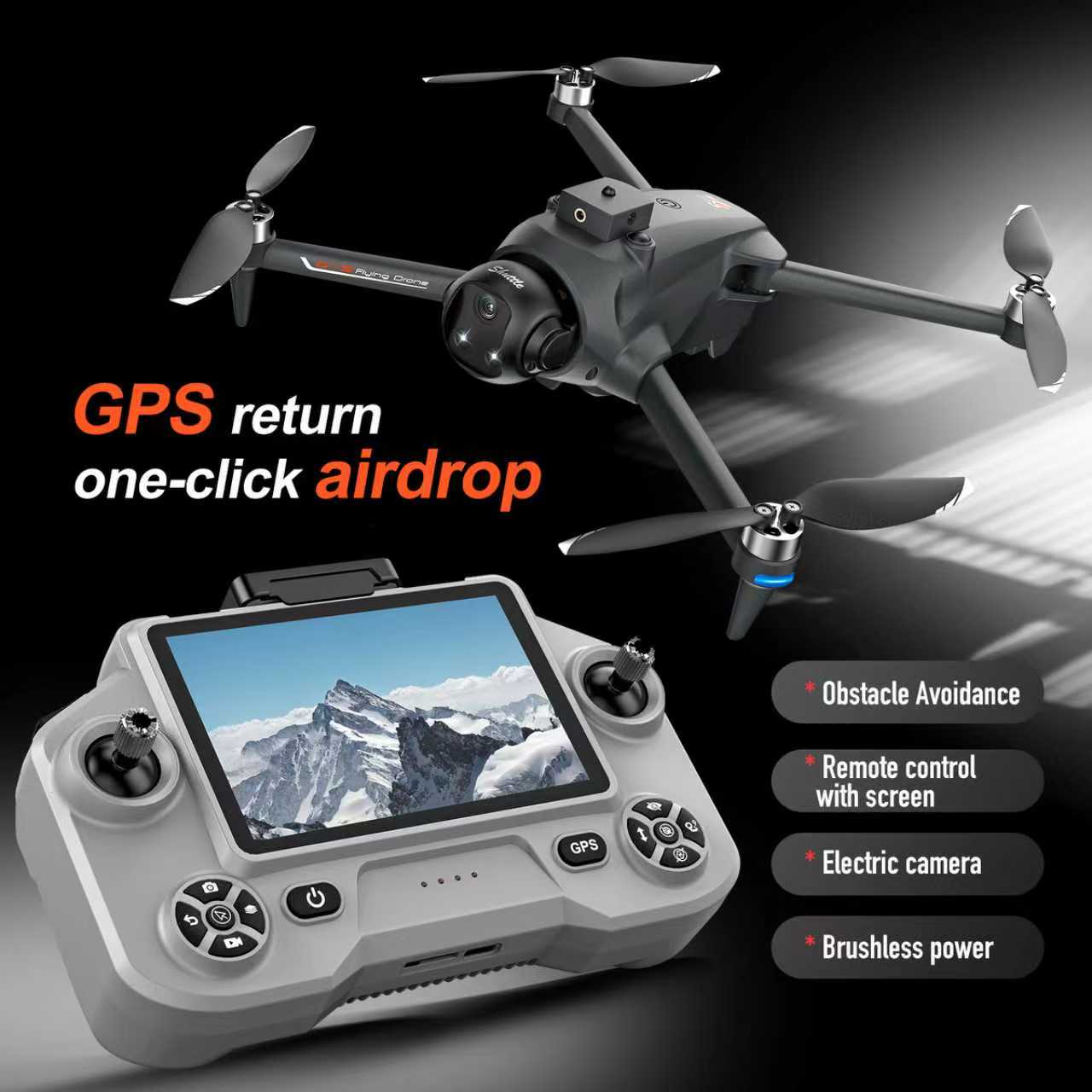 Drone Gimbal 2 Axis - YL059 FPV GPSクアッドコプタードローン 8K HDデュアルカメラ搭載 耐久性