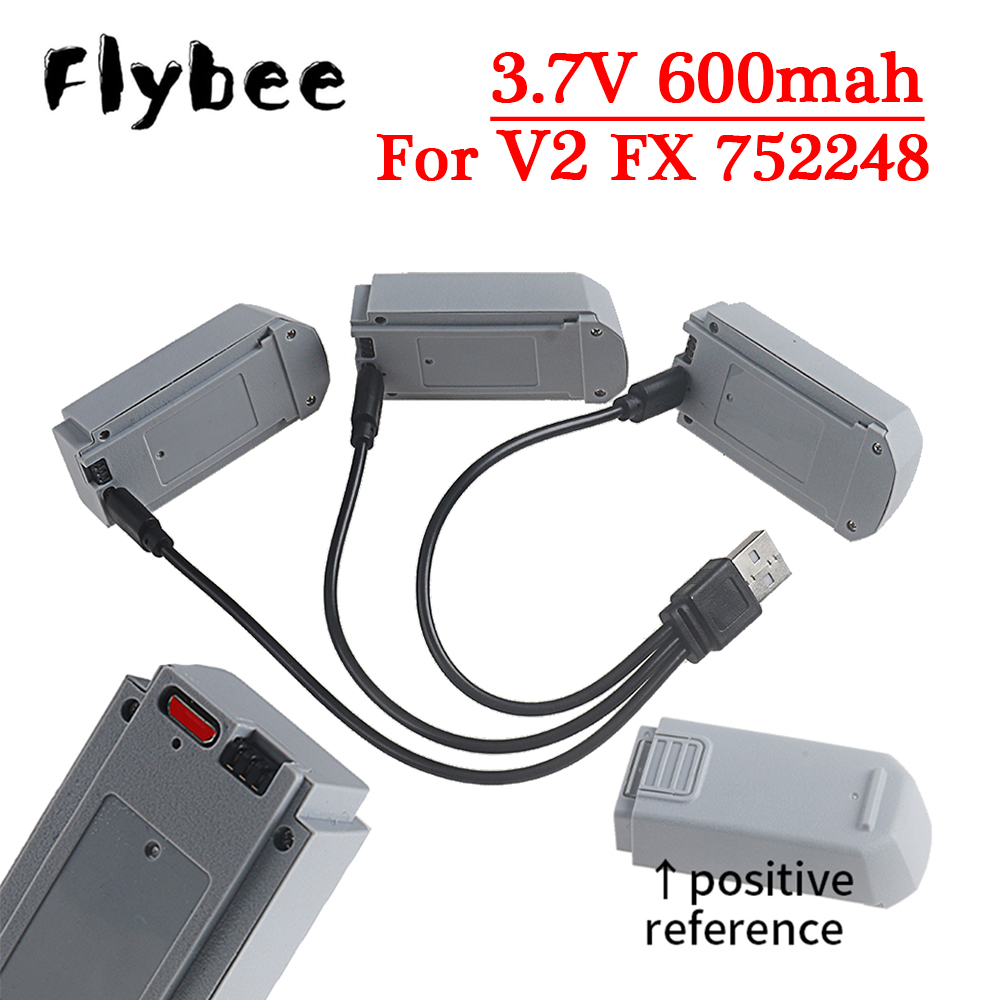 3.7V 充電式ドローンバッテリー V2 ミニドローン FX - Eachine Drone E58 のレビューと価格